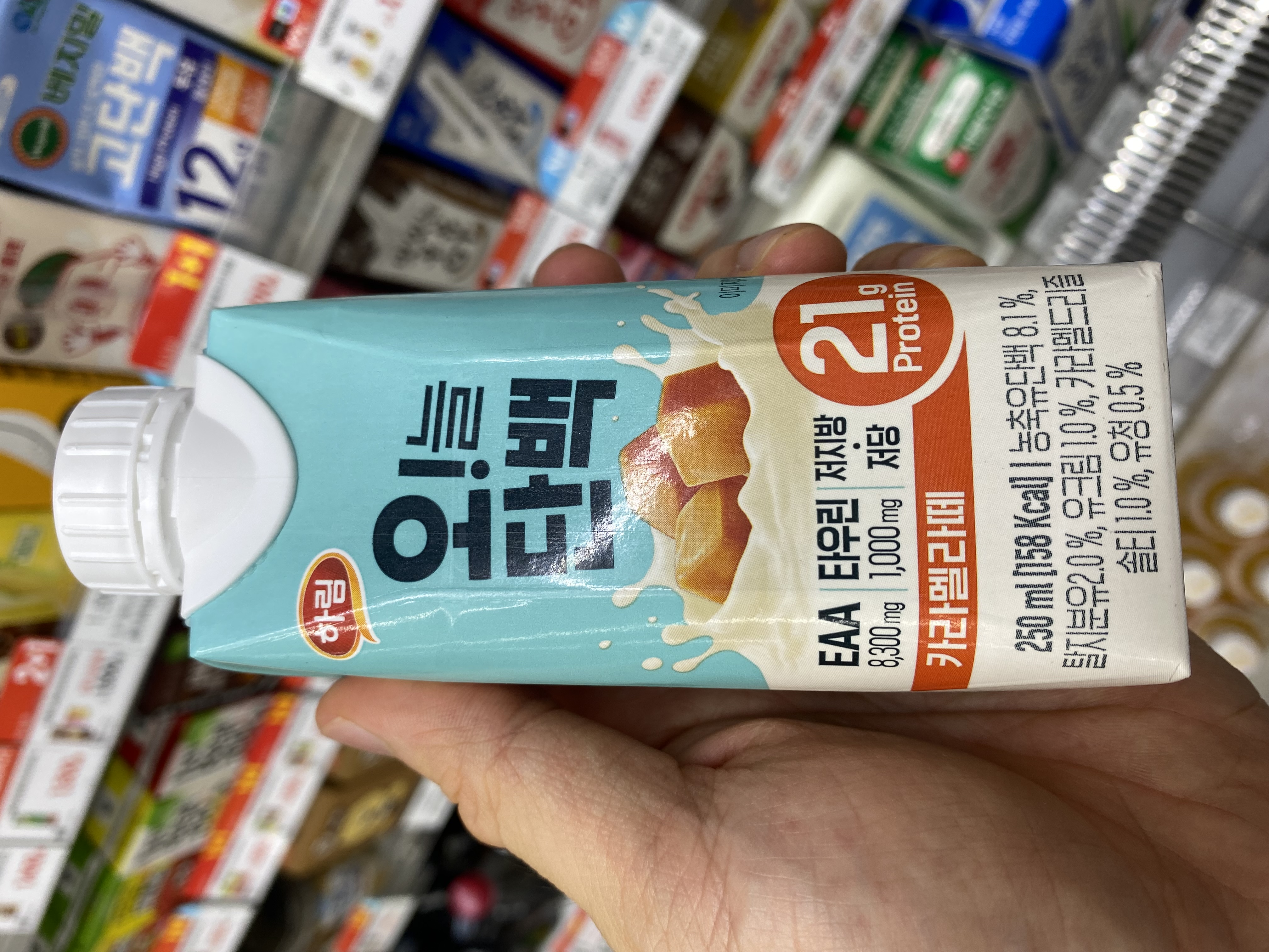 하림 오!늘단백 카라멜라떼 성분 분석